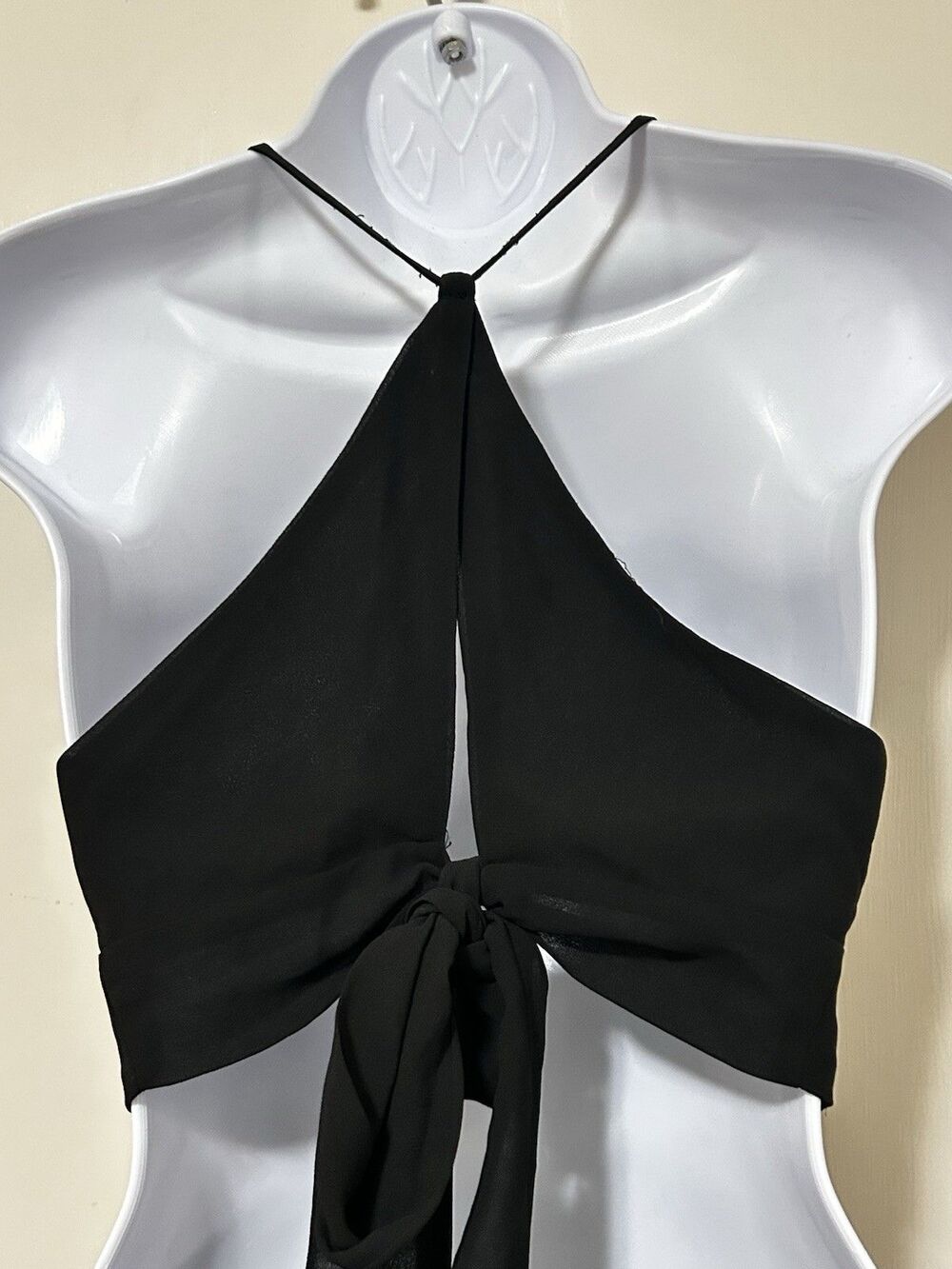 Tier and Now Black Tie-Back Tiered Maxi Dress size S Lulus - Picture 7 of 10